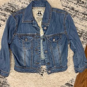 C&V Denim Cropped Denim Jacket